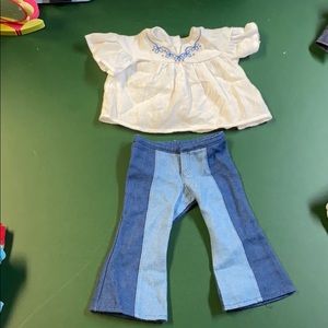 American girl doll dress pants and dress top